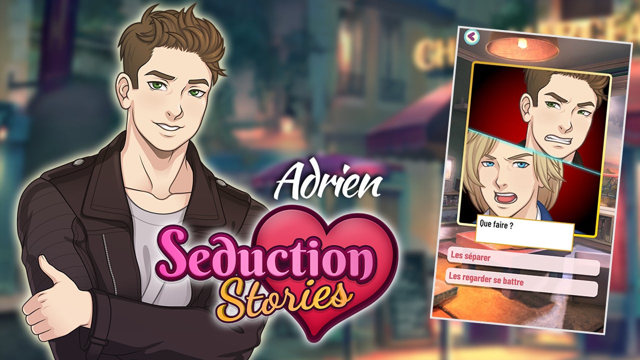 Qui d'Adrien, de Gaspard ou de Stanislas saura faire chavirer votre cœur dans Seduction stories, un jeu où vous vivez une histoire d'amour interactive ?