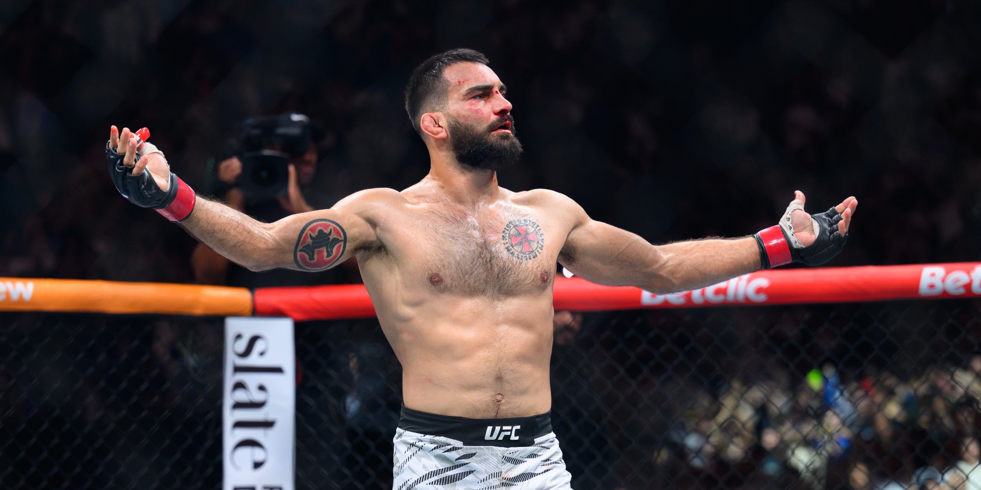 Benoît Saint Denis lors de l’UFC Paris, le 6 septembre 2025.