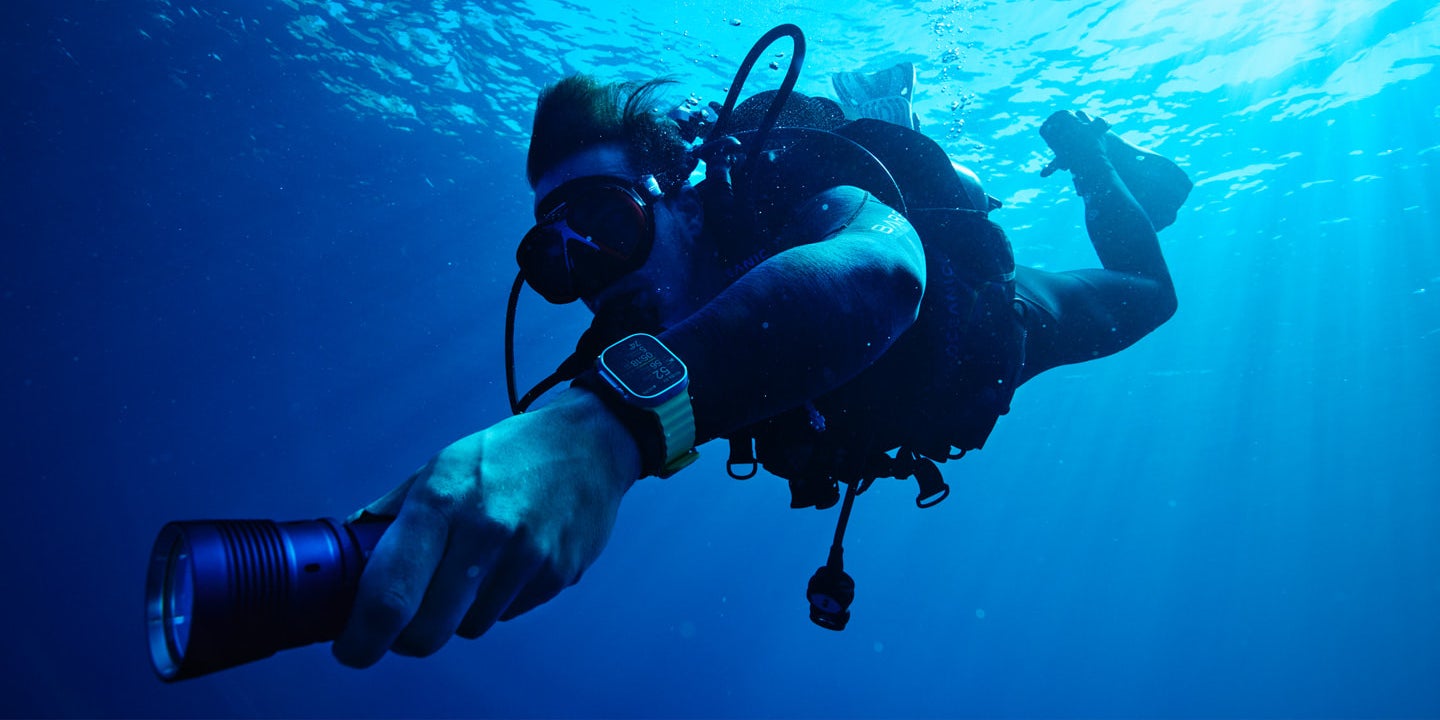 L’app Oceanic+, destinée aux plongeurs, est disponible sur l’App Store pour l’Apple Watch Ultra