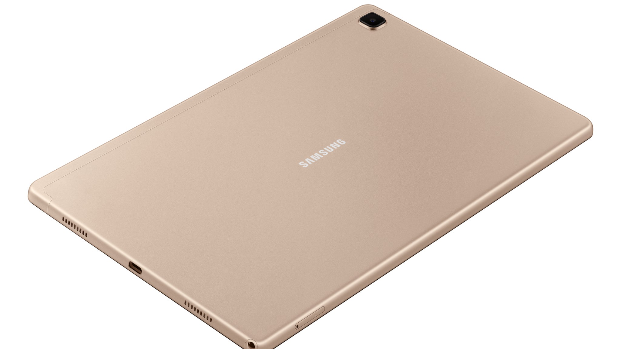 La Galaxy Tab A7 présente une bien jolie parure métallique.