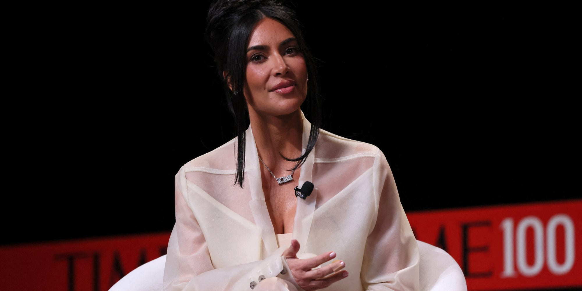 Kim Kardashian lors du sommet 2023 TIME100, au Lincoln Center à New York, le 25 avril 2023.