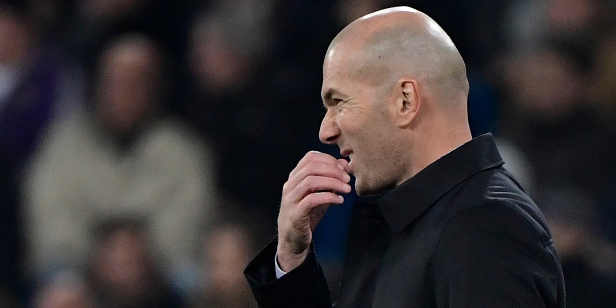 Zinédine Zidane lors du match de Coupe du Roi entre le Real Madrid et le Real Sociedad, le 6 février 2020