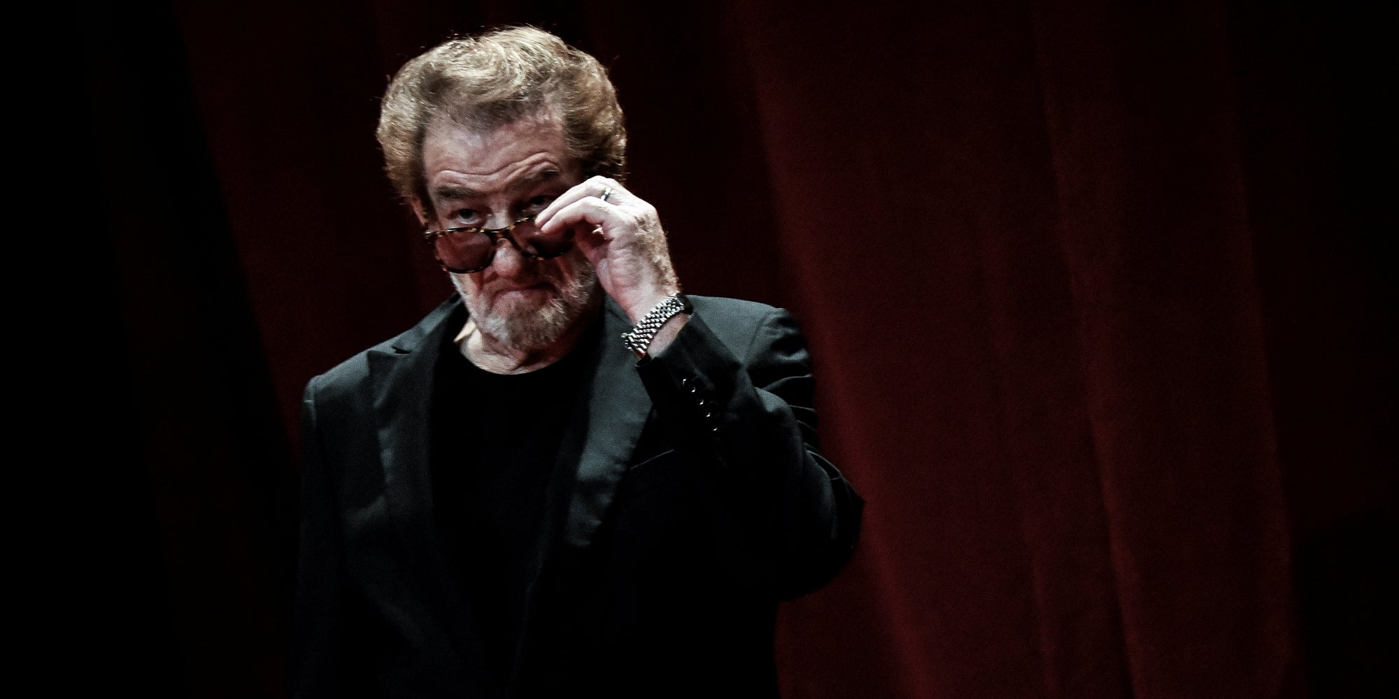 L'acteur et chanteur français Eddy Mitchell à la cérémonie d'ouverture de la 9e édition du festival du film Lumière, le 14 octobre 2017 à Lyon.