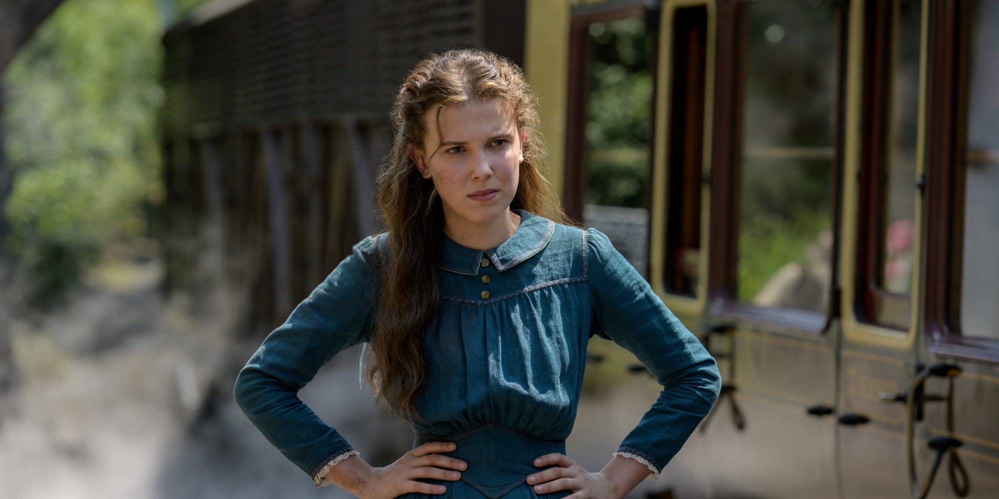 Millie Bobby Brown dans ''Enola Holmes'', sorti sur Netflix en 2020.