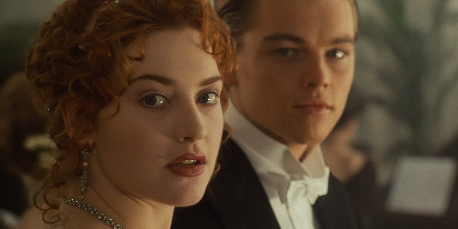 Leonardo DiCaprio et Kate Winslet dans "Titanic". 