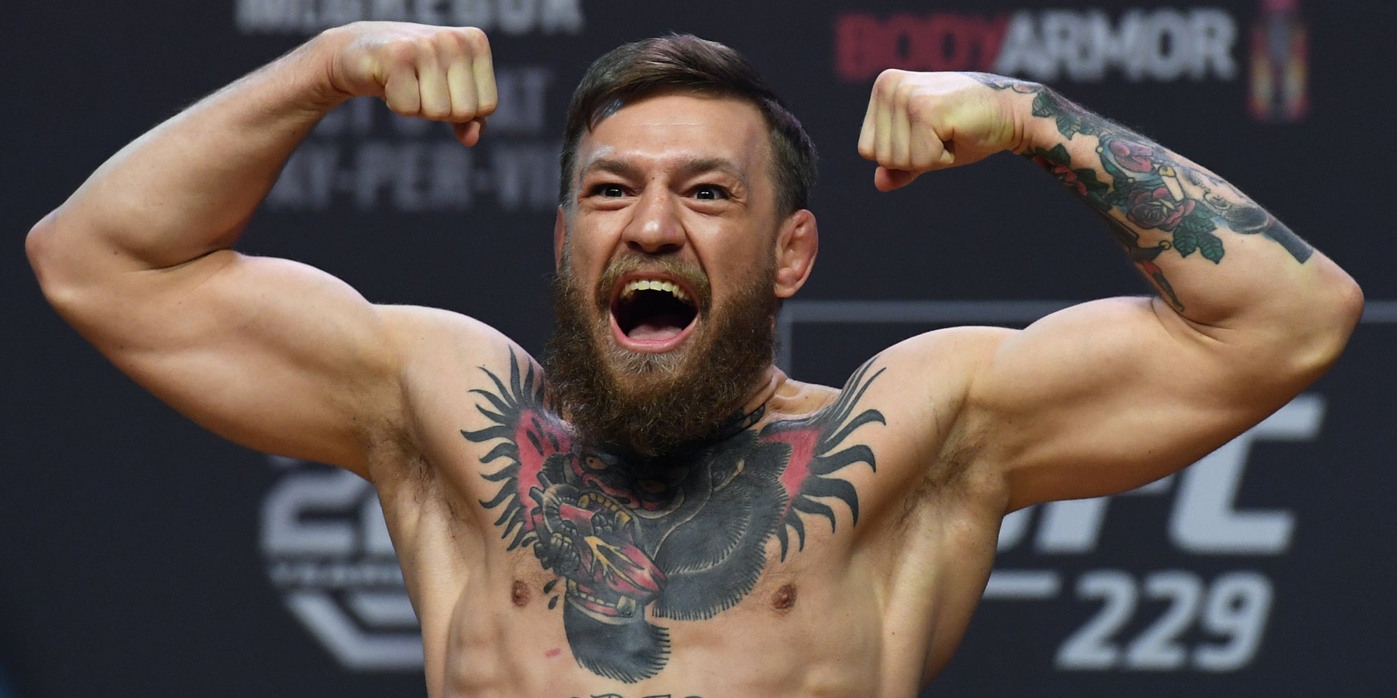 Conor McGregor à Las Vegas le 5 octobre 2018, pour la pesée avant son combat face à Khabib Nurmagomedov