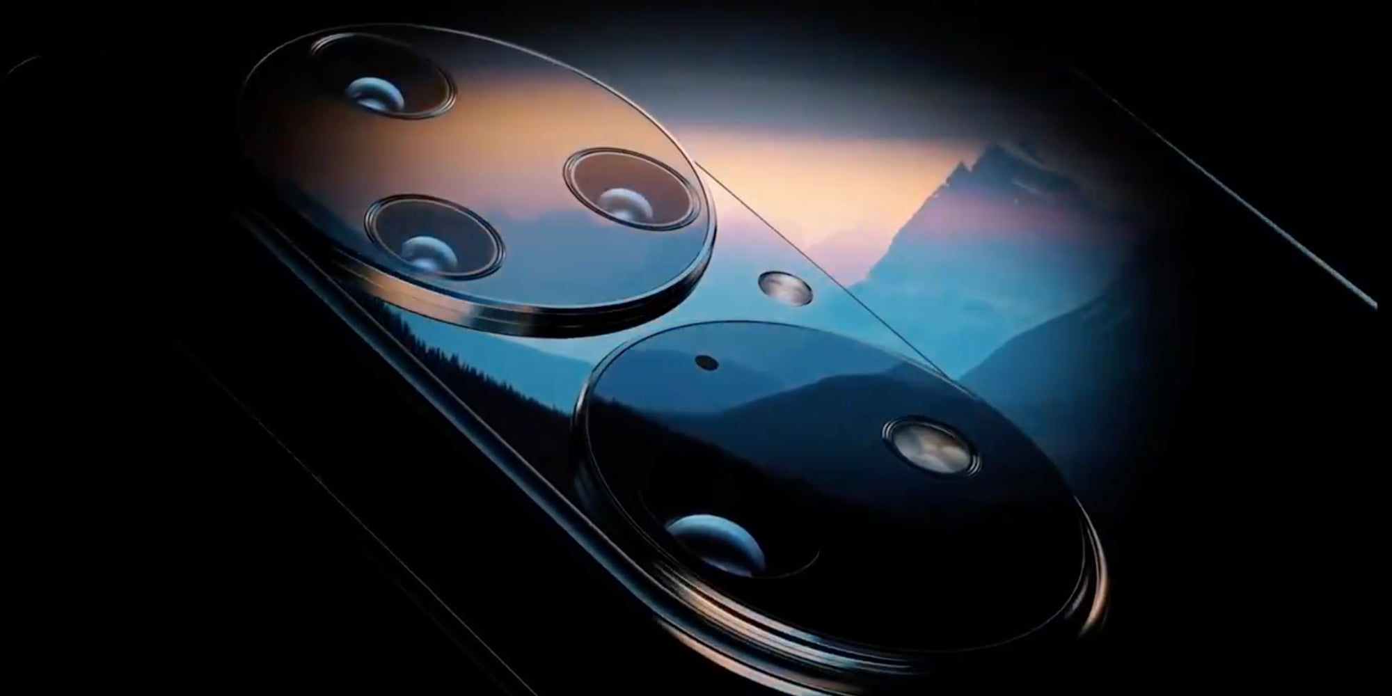 Capture d'écran de la vidéo officielle teasant le nouveau Huawei P50.