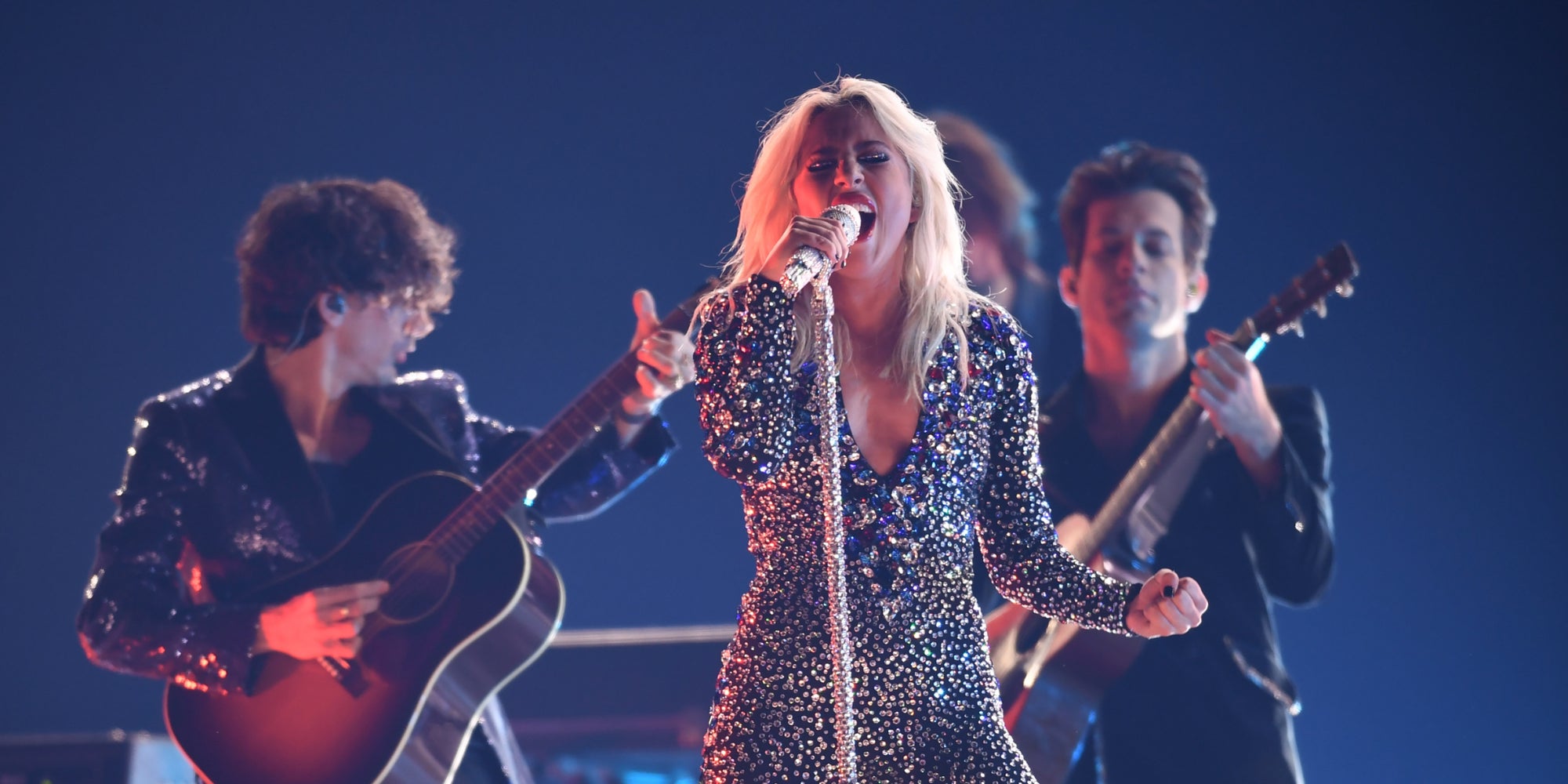 Lady Gaga sur la scène des Grammy Awards en 2019.