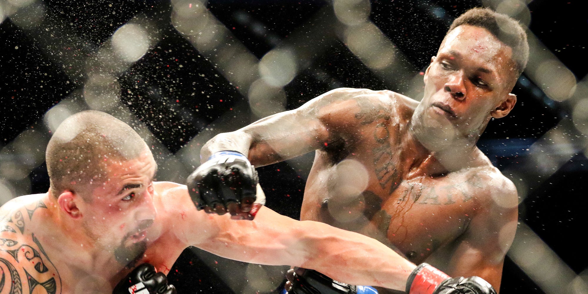 Adesanya VS. Whiitaker lors de l'UFC 243, le 5 octobre 2019 au Marvel Stadium de Melbourne, Australie