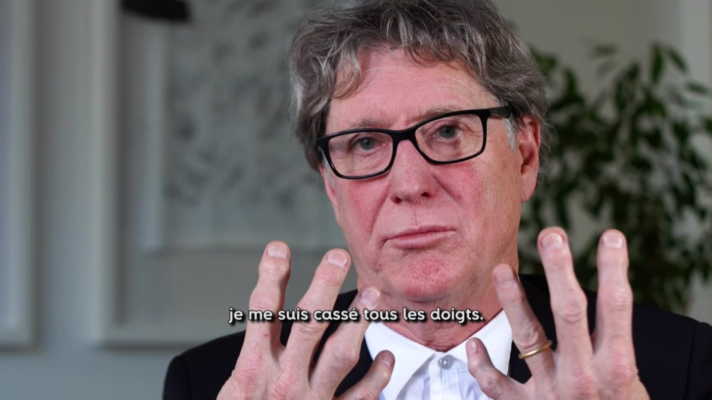 Harald Schumacher dans le documentaire Transversales sur RMC Sport. 