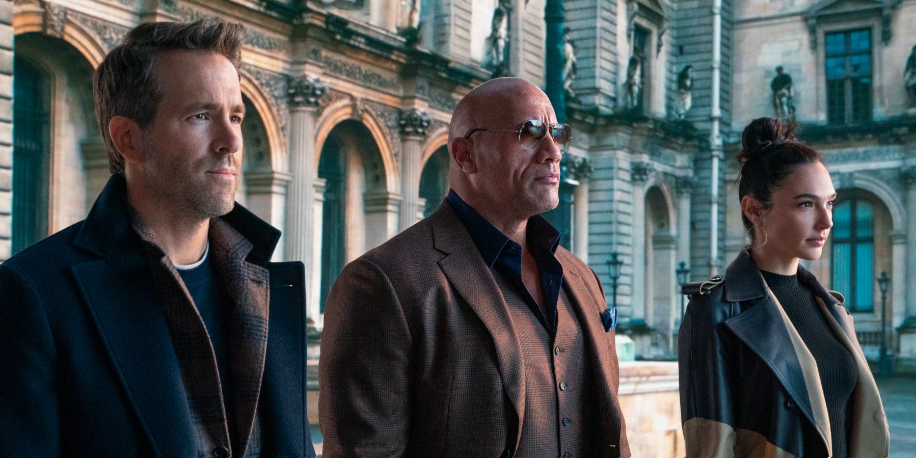 Ryan Reynolds, Dwayne Johnson et Gal Gadot dans Red Notice, en novembre sur Netflix