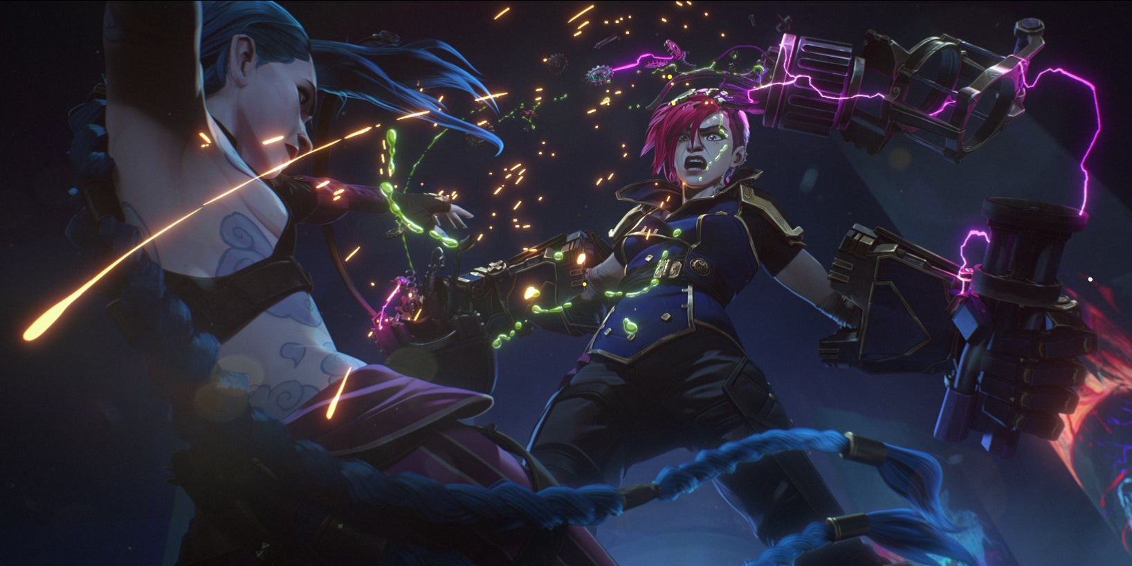La saison 1 d'Arcane avait vu naître un conflit entre Jinx et Vi, qui devrait se conclure dans la saison 2.