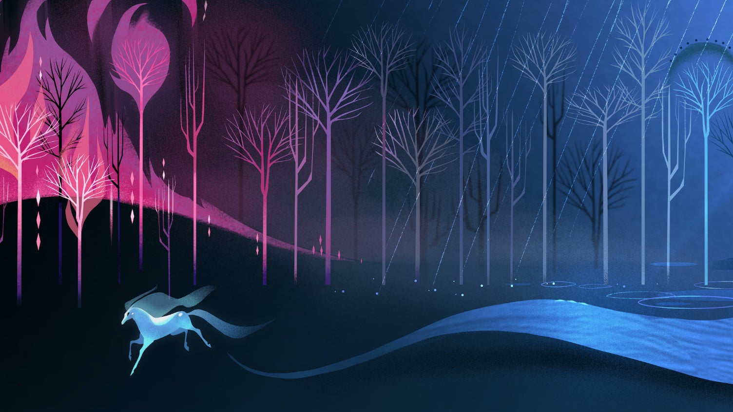 Pas besoin de réalité virtuelle pour apprécier la beauté de l'œuvre (même si ça doit quand même envoyer du lourd avec un casque VR...).