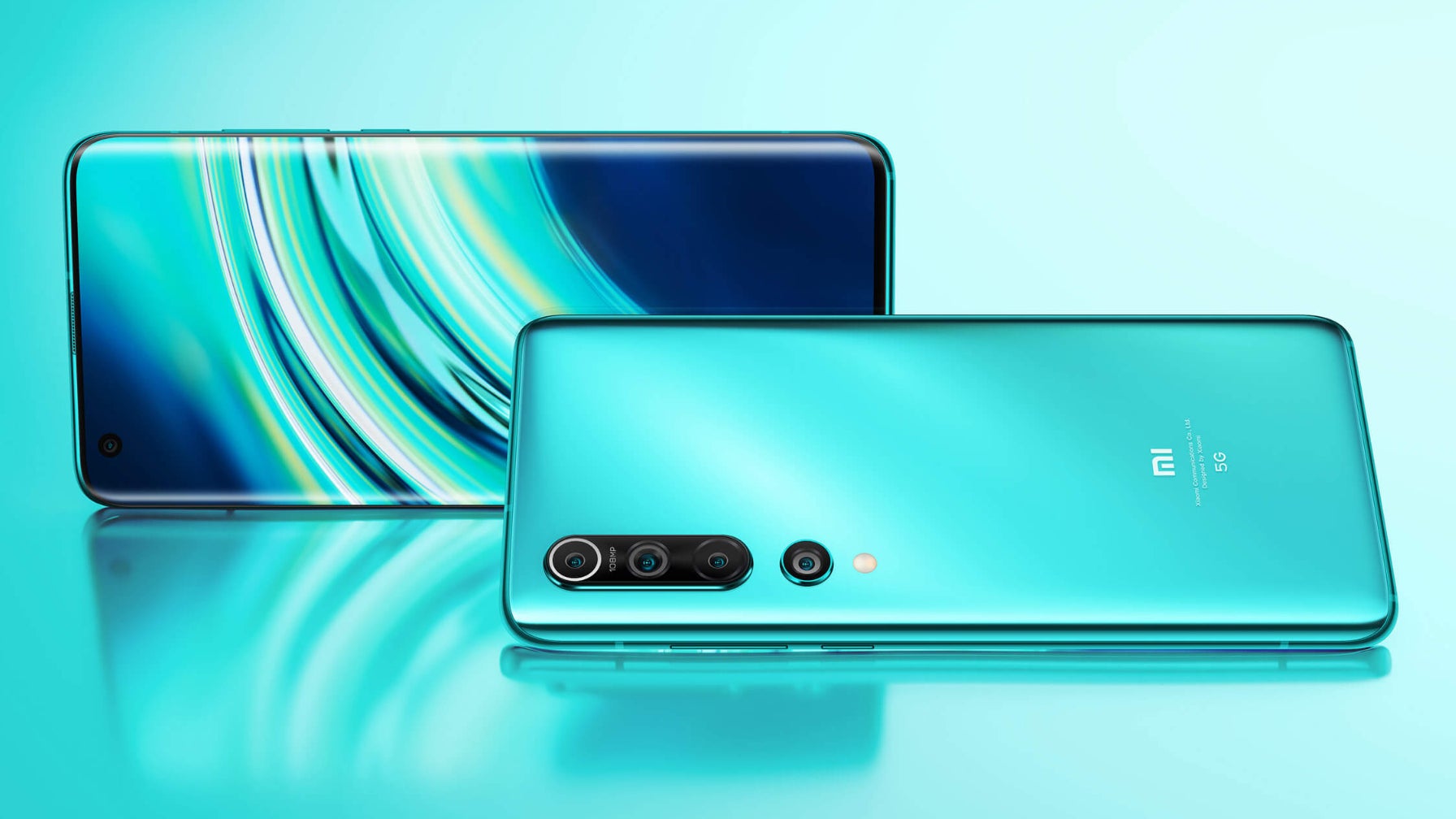 Le bloc photo du Xiaomi Mi 10 est disposé de façon verticale.