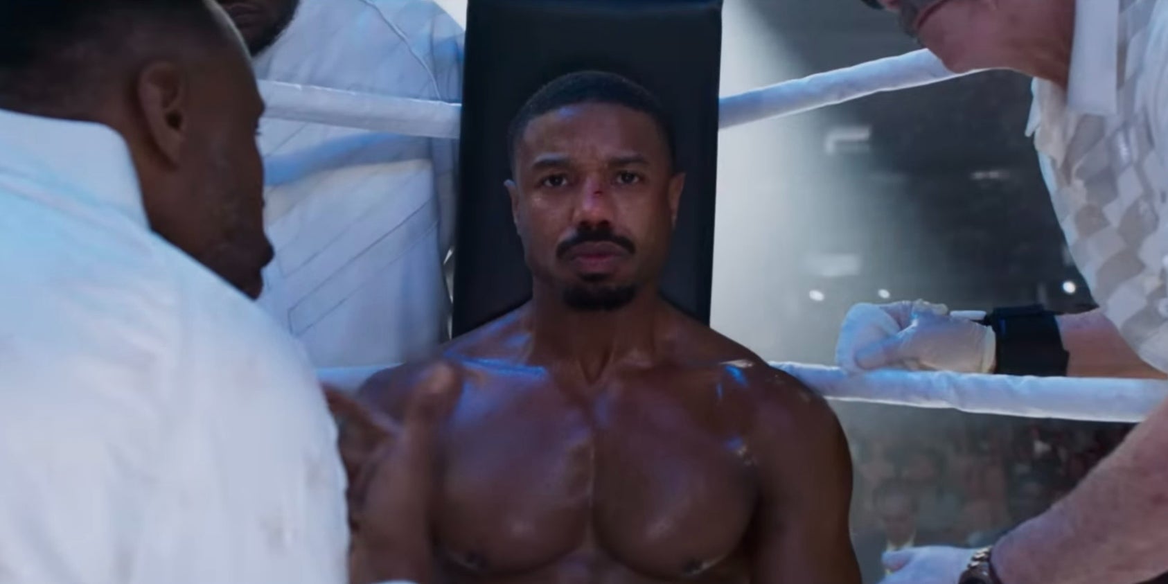 Le personnage d'Adonis Johnson Creed (Michael B. Jordan) avant son combat dans "Creed III".