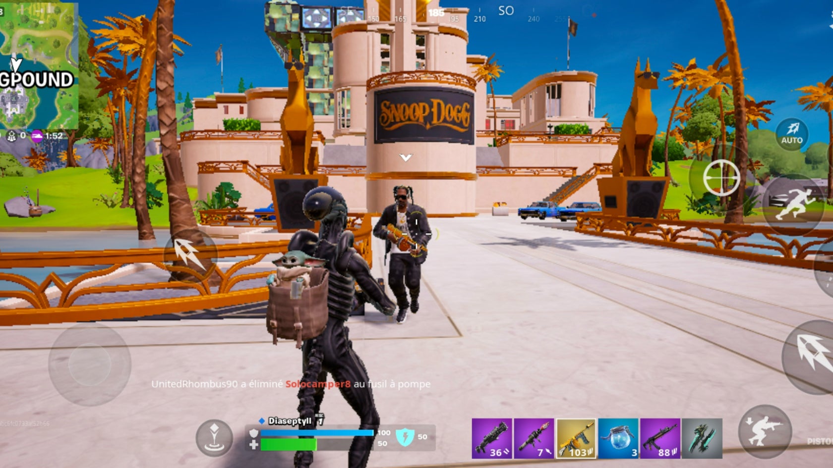 Ici le jeu tourne en seulement 45 FPS pour profiter des graphismes et de Snoop Dogg comme il se doit.