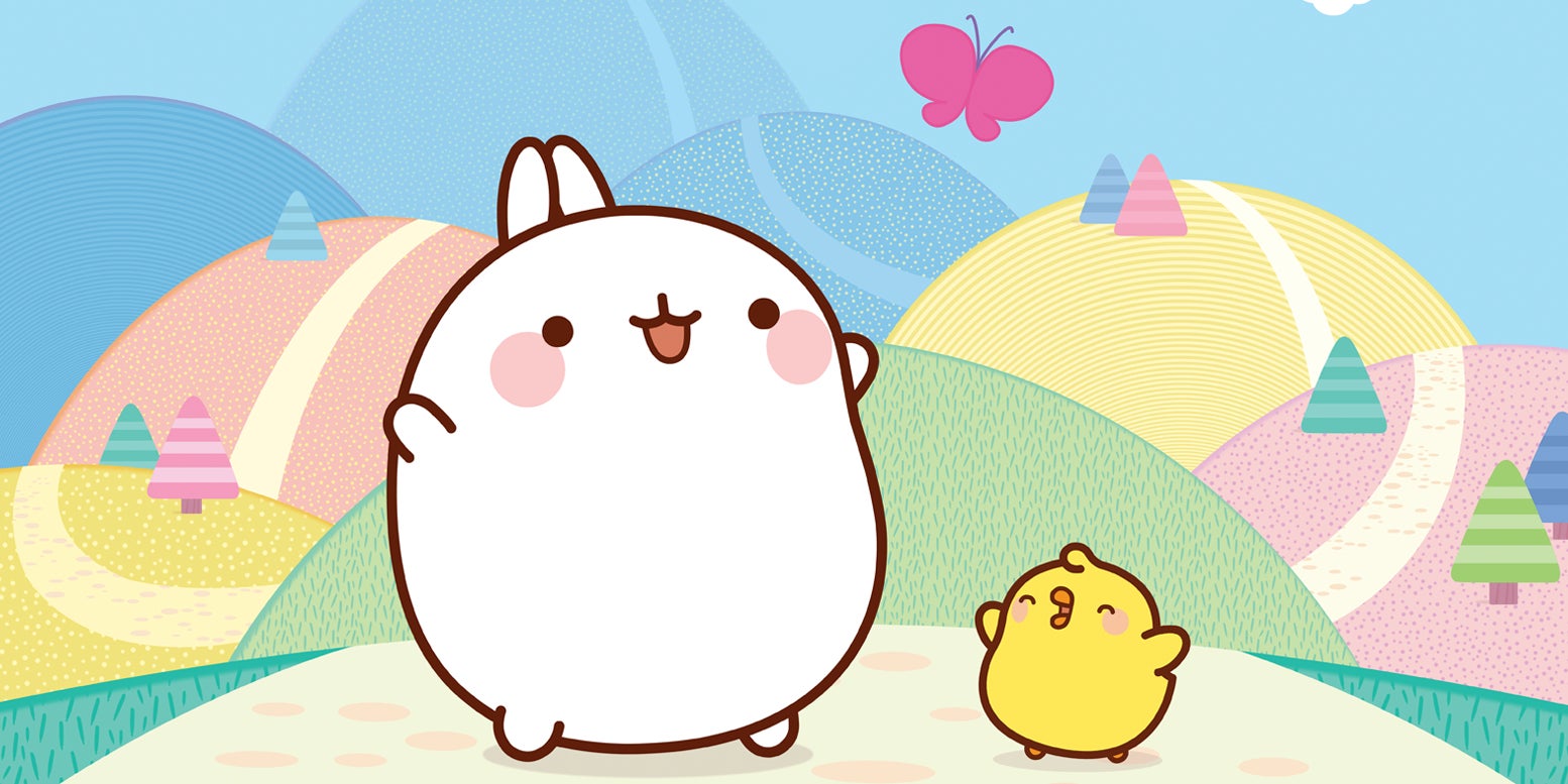 Les inséparables Molang et Piu Piu.