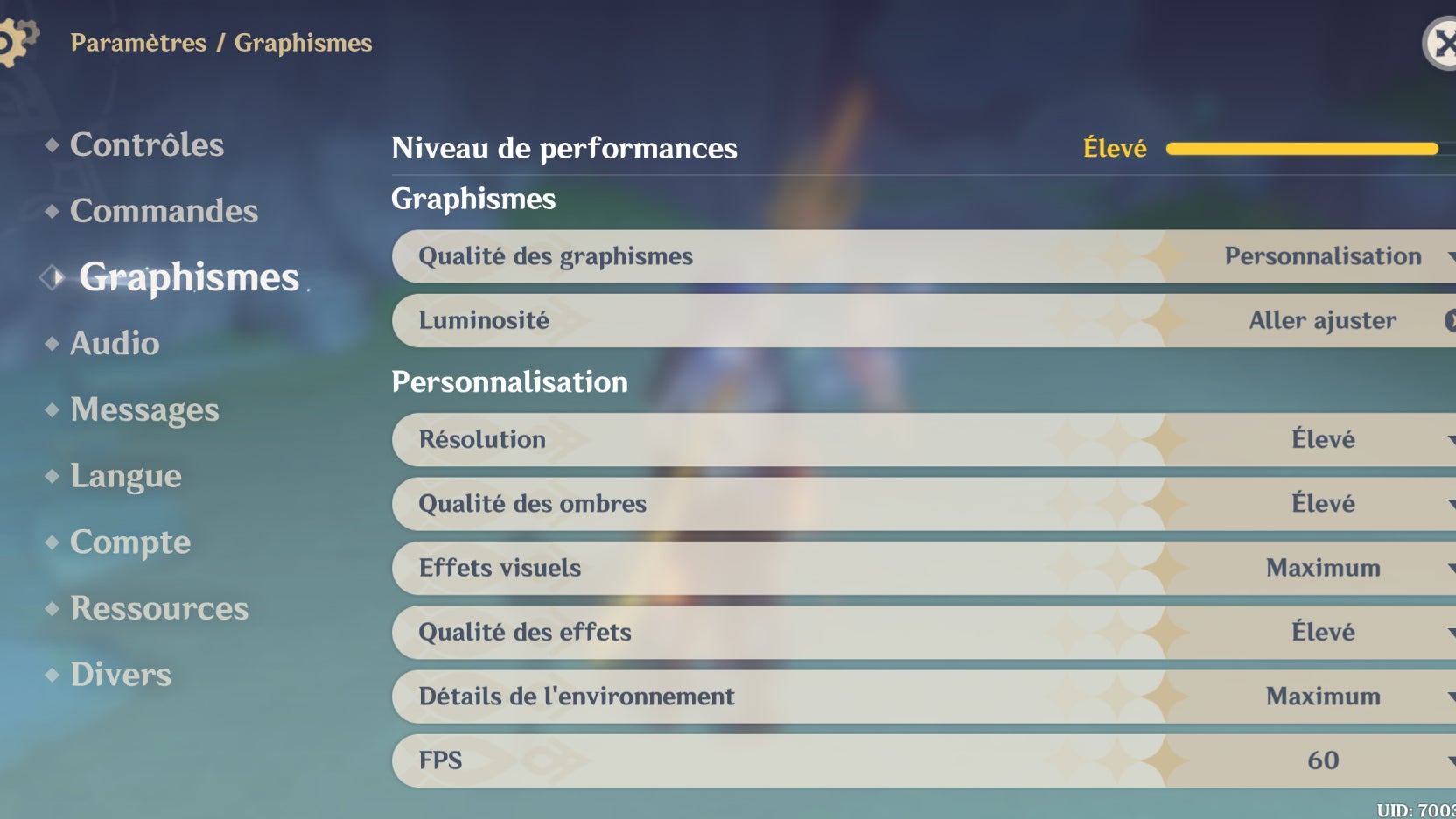 Les paramètres de Genshin Impact peuvent être poussés étonnamment haut