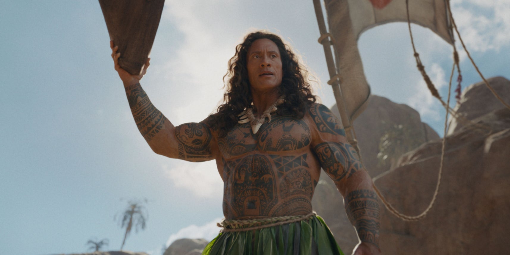 The Rock dans "Vaiana, la légende du bout du monde".