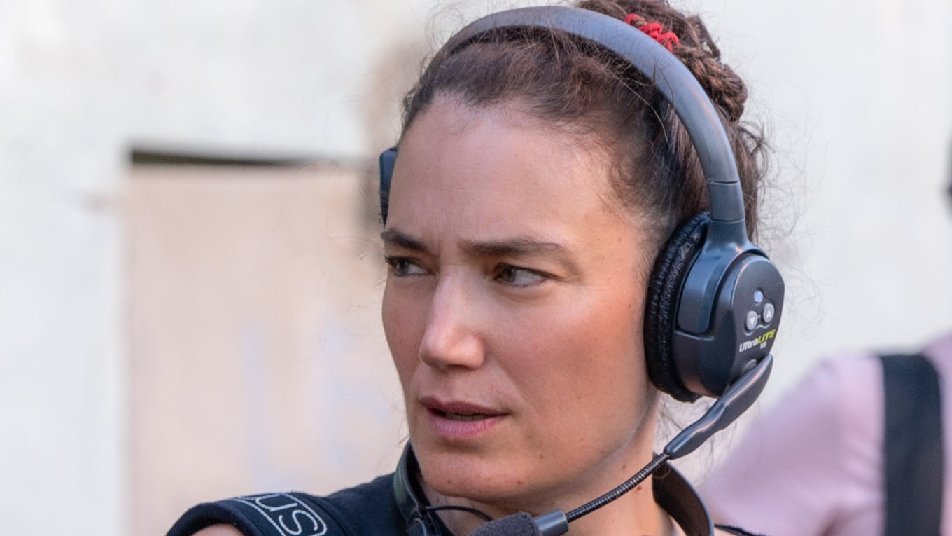 Coralie Fargeat sur le tournage de The Substance Coralie Fargeat sur le tournage de The Substance