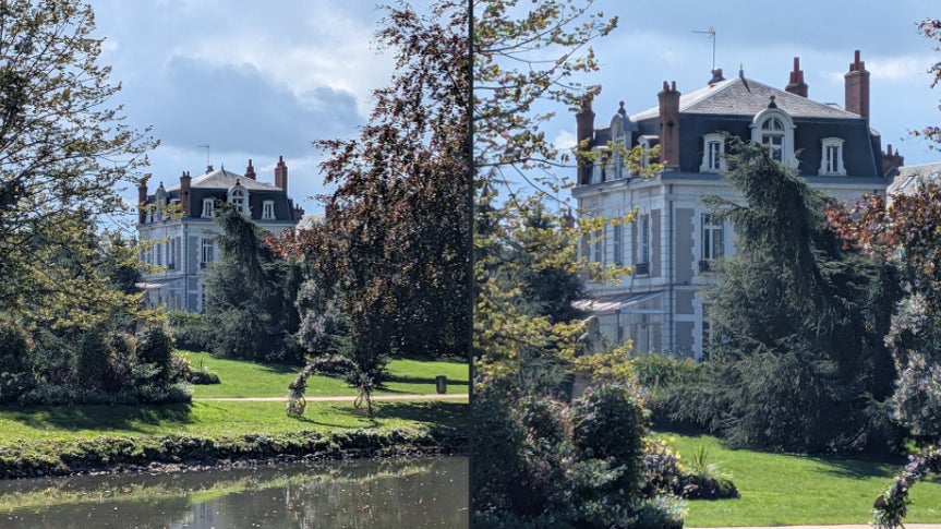 Les zooms x4 et x8 sont aussi très satisfaisants grâce au traitement d'image.