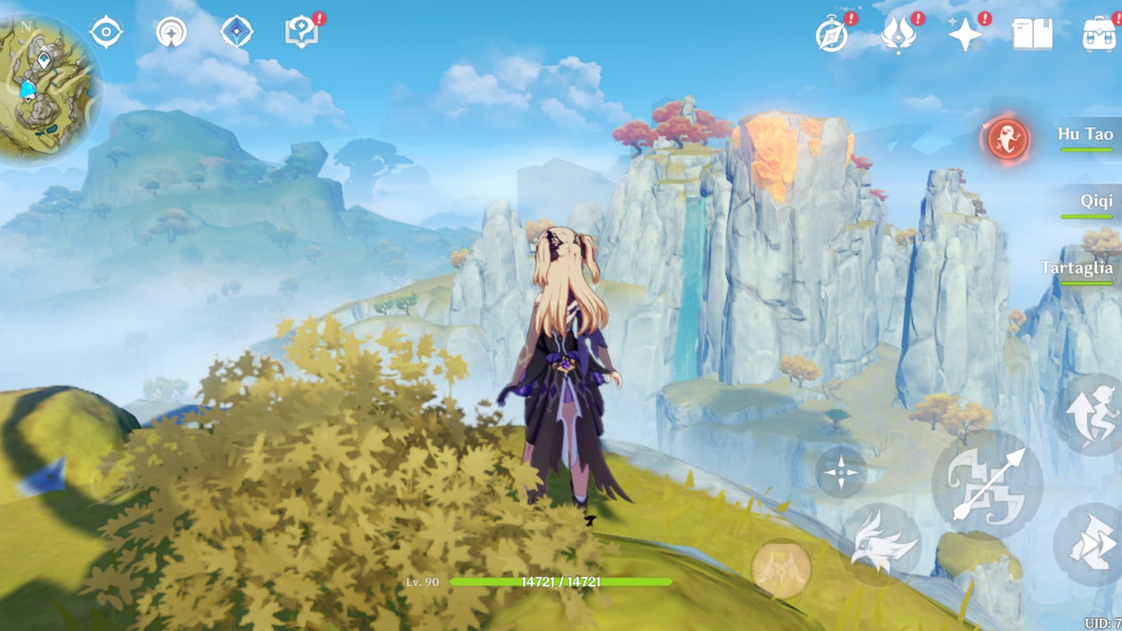 Les performances du Pixel rendent bien hommage aux beaux décors de Genshin Impact.