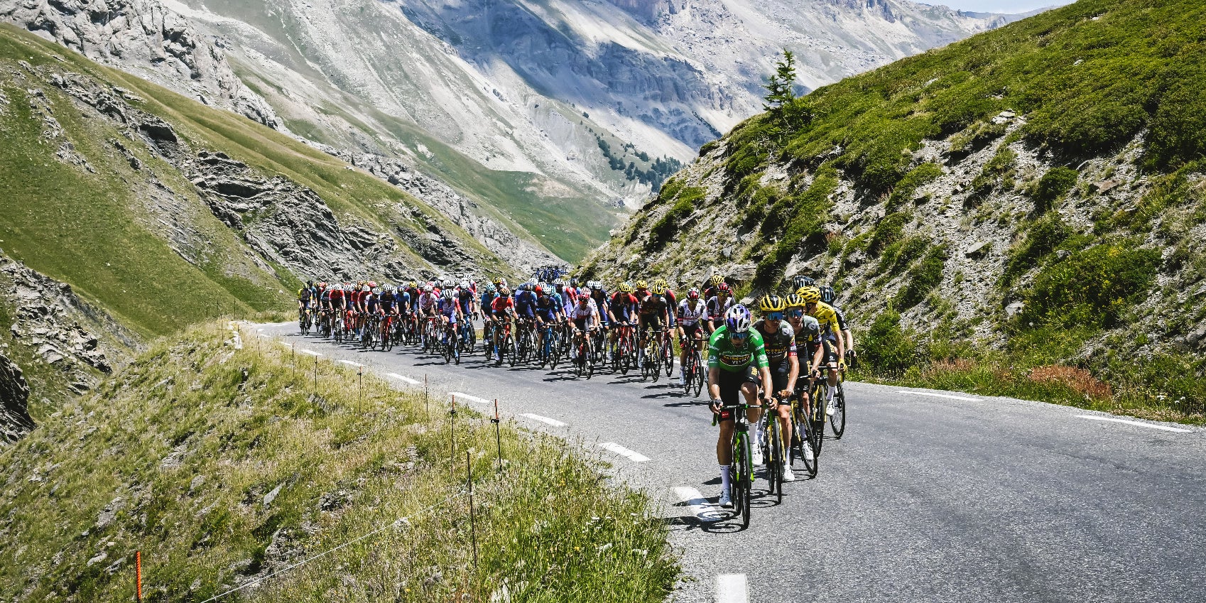 La 12e étape du Tour de France 2022, dans l'Alpe d'Huez (Isère), le 14 juillet 2022.