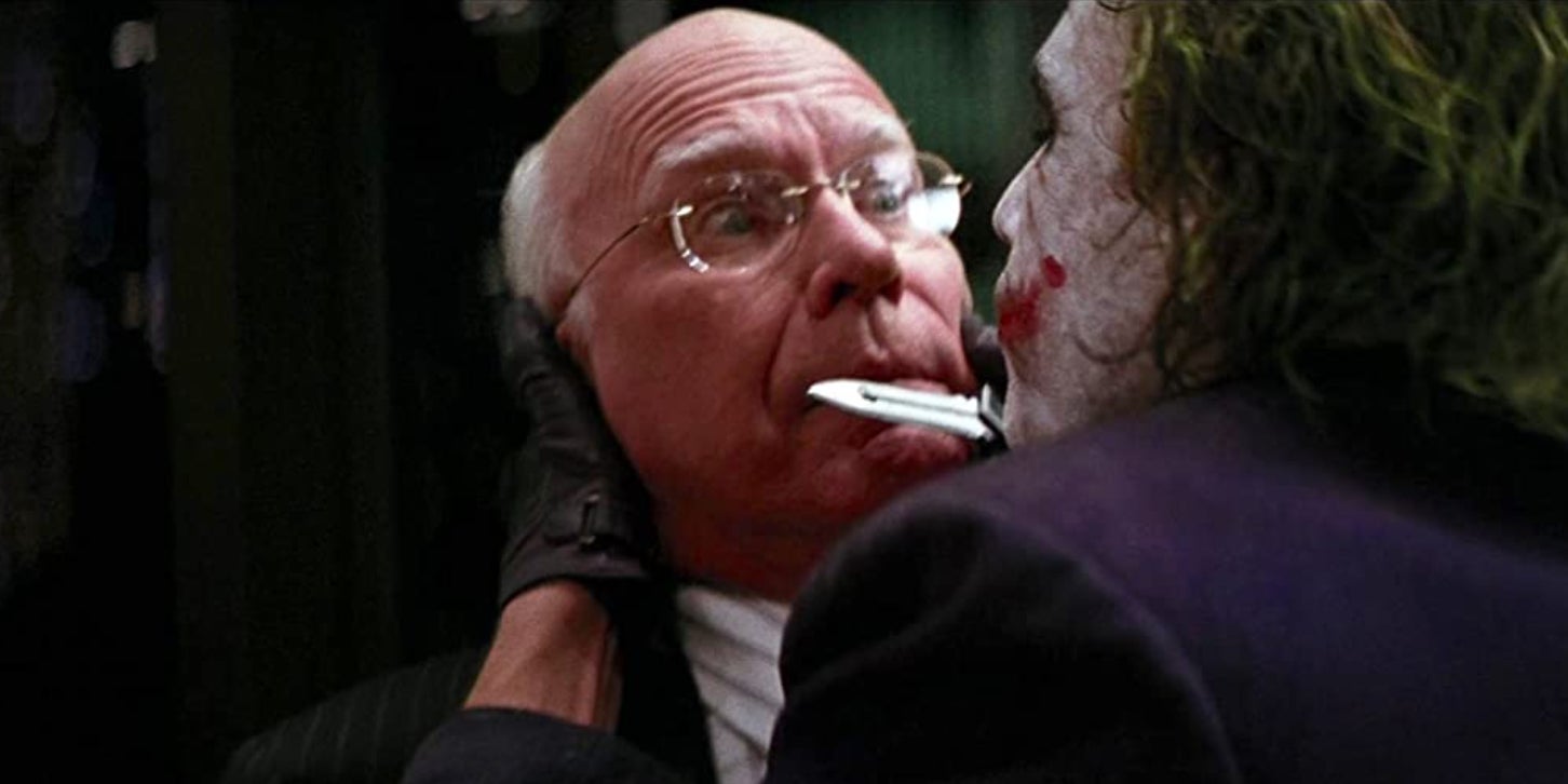 Patrick Leahy face à Heath Ledger dans The Dark Knight de Christopher Nolan