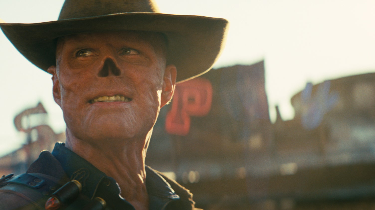 Le Goule (Walton Goggins) redoutable chasseur de primes de l'univers de Fallout.