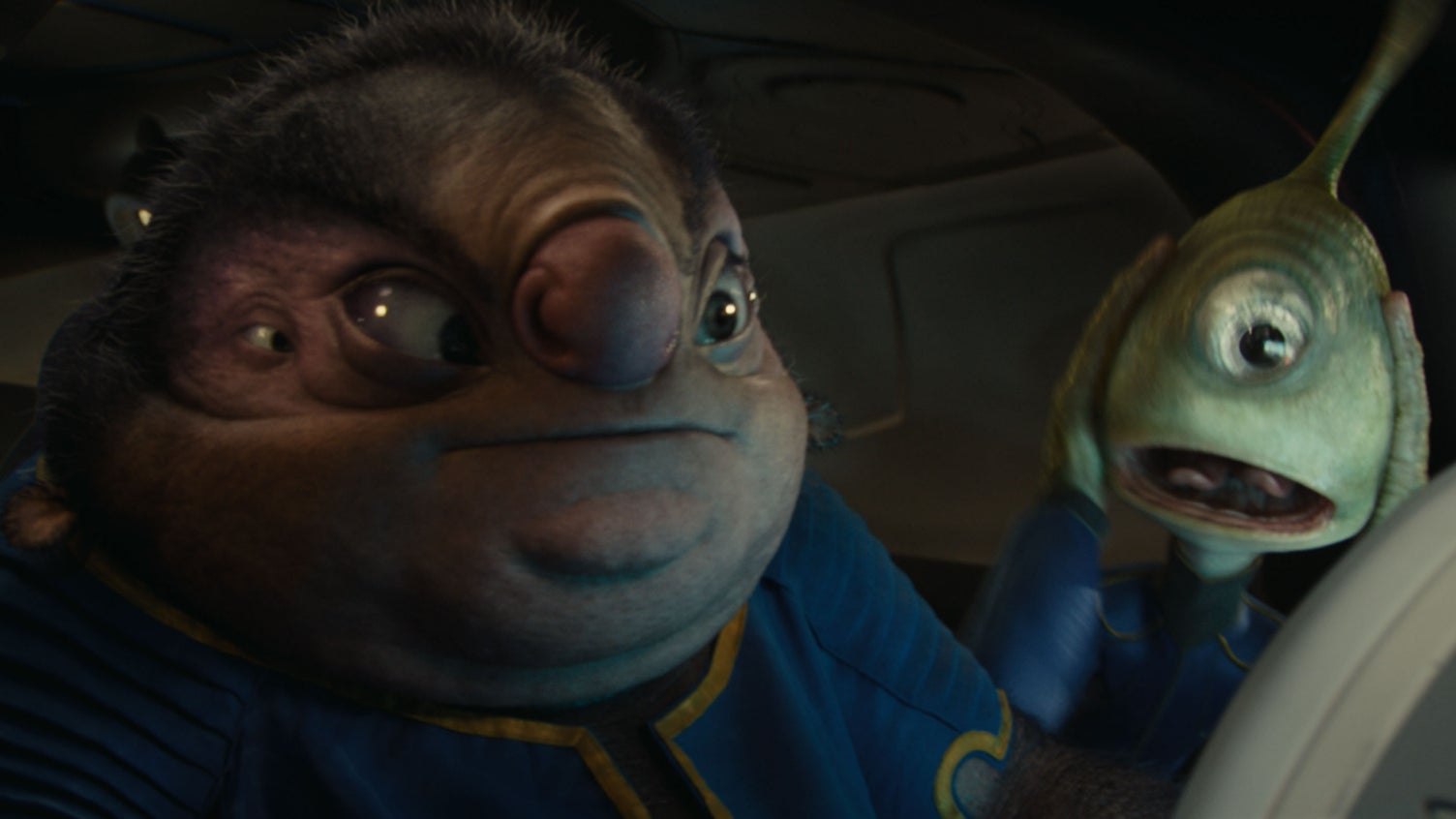 Dr. Jumba Jookiba et Pleakley dans le live action "Lilo & Stitch" Dr. Jumba Jookiba et Pleakley dans le live action "Lilo & Stitch"