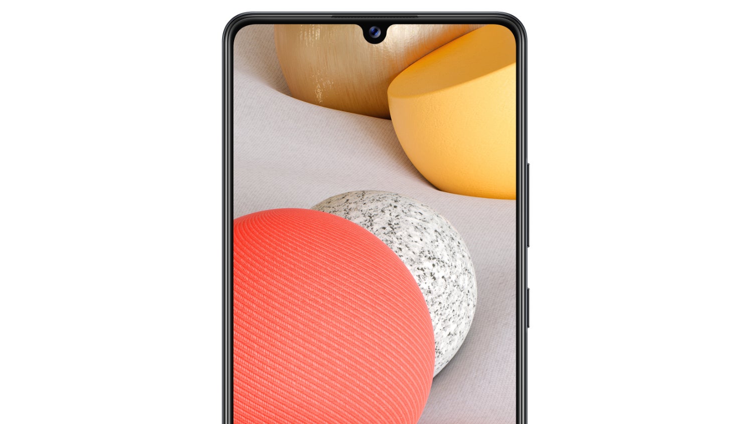 Le Samsung Galaxy A42 5G montre son bel écran de 6,6 pouces.