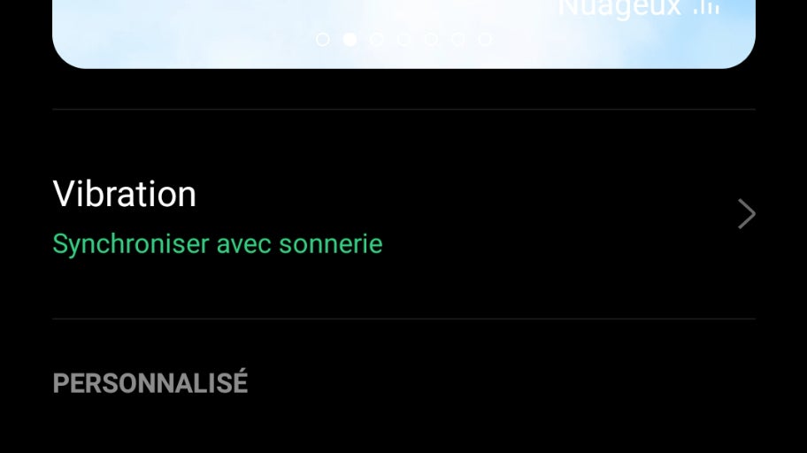 Les alarmes du Find X3 Pro peuvent correspondre à la météo