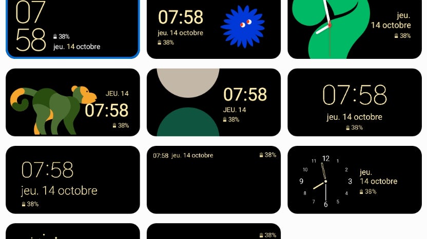 L'écan externe du Galaxy Z Flip3 5G peut être configuré et personnalisé