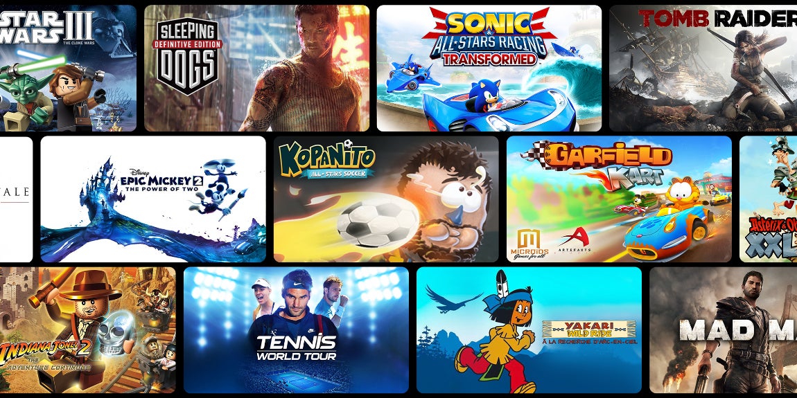 Le mur de jeux SFR Gaming.