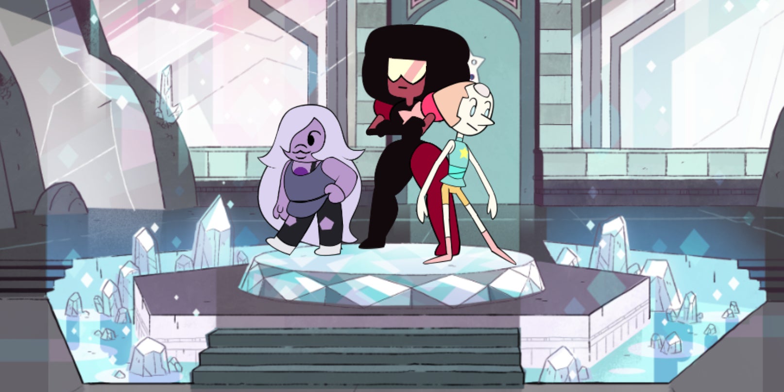 Découvrez la magie des Gemmes de Cristal dans Steven Universe : La menace lumineuse sur SFR Kids Récré.