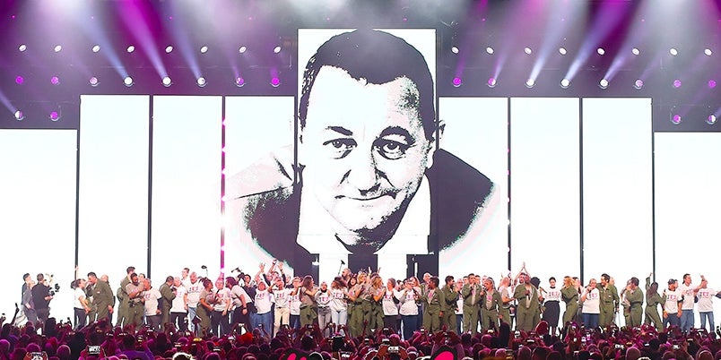 La troupe des Enfoirés s'est réunie cette année à Montpellier pour un concert événement au profit des Restos du Coeur.