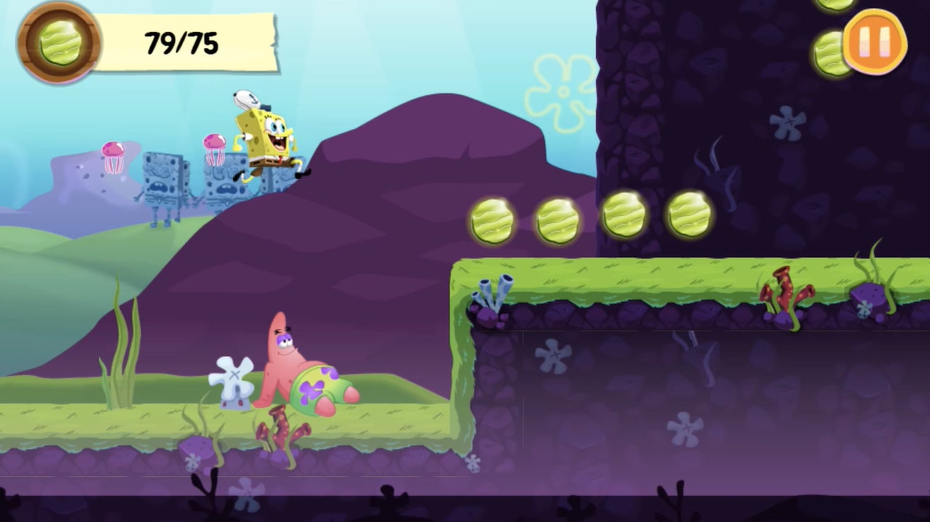 Lancez-vous dans une course folle avec le jeu SpongeBob Run. Lancez-vous dans une course folle avec le jeu SpongeBob Run.