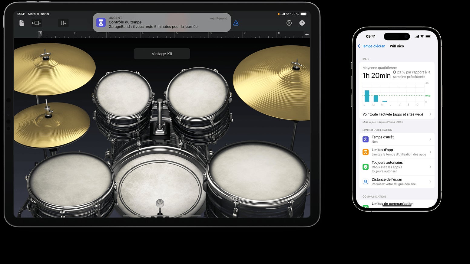 Gérez le temps d'utilisation sur votre smartphone avec la fonctionnalité Temps d'écran d'Apple. 