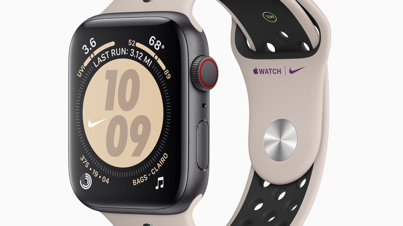 Un des quatre modèles d'Apple Watch Nike