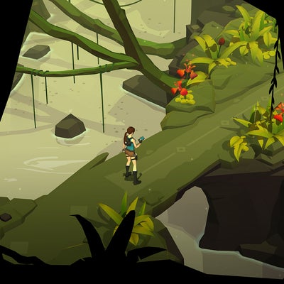 Déjouez les pièges mortels dans Lara Croft GO, disponible sur SFR Jeux Illimité !