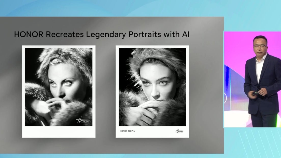 Un portrait du Studio Harcourt Paris recréé par le HONOR 200 Pro.