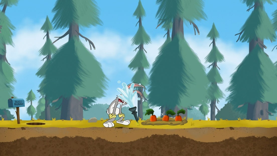 Looney Toons Dig It: help Bugs Bunny grow carrots on SFR Games