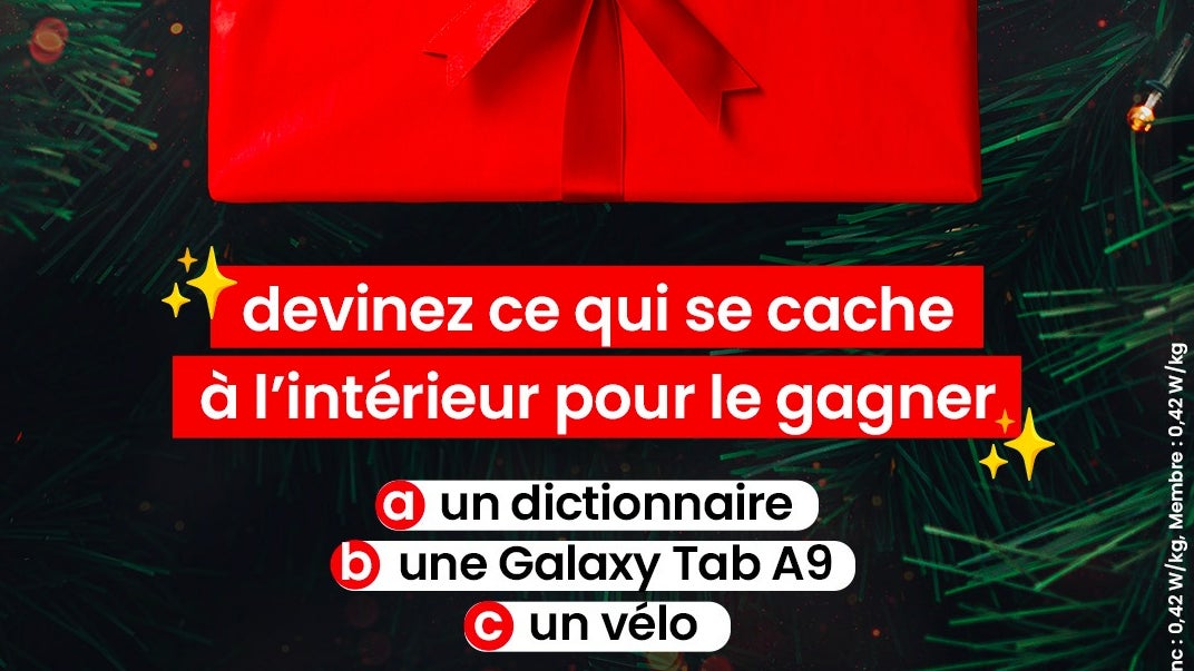 Tentez de gagner une Samsung Galaxy Tab A9 avec SFR.