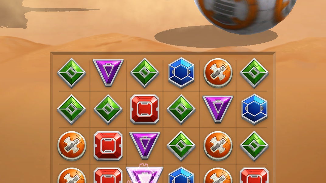 Utilisez vos doigts sur l'écran tactile pour aligner les gemmes !