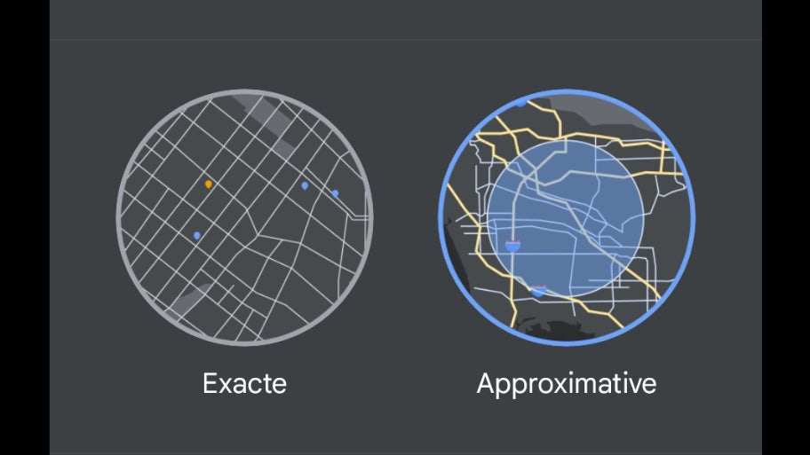 Avec Android 12, il est possible d'utiliser une localisation approximative dans Google Maps