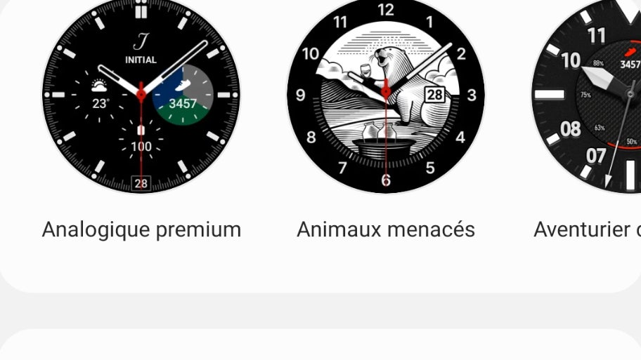 La Samsung Galaxy Watch4 est personnalisable avec différents types de cadrans