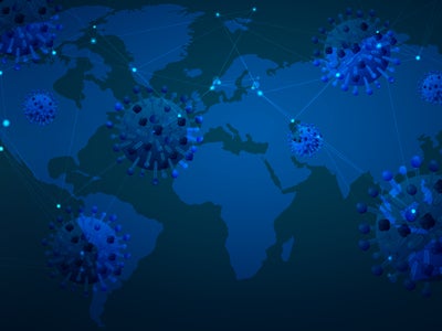 Coronavirus : une carte de suivi de la pandémie infectée par un virus