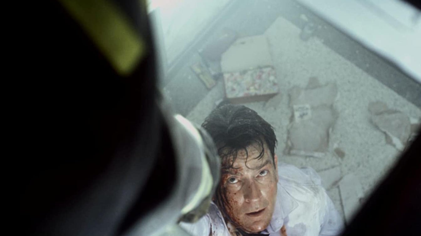 Charlie Sheen dans le film 11 septembre. 