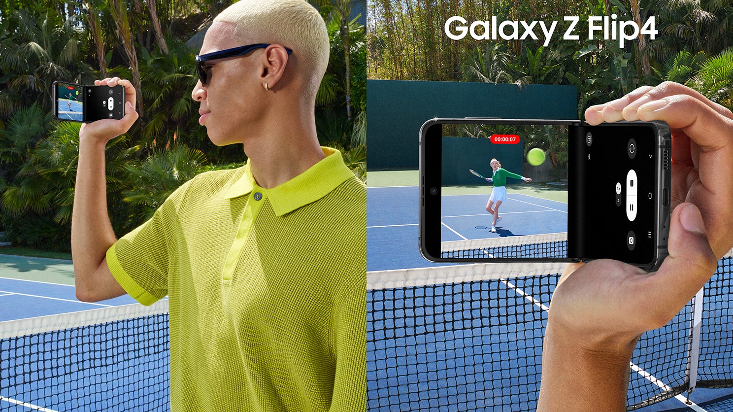 Le "Flex Mode", pour prendre de superbes vidéos avec le Samsung Galaxy Z Flip4.