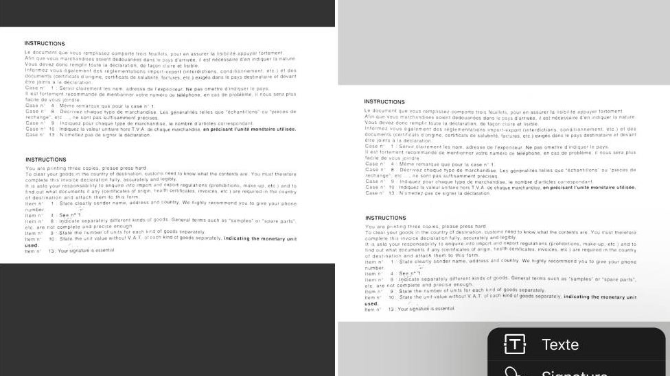 En plus de proposer les mêmes réglages qu'un véritable scanner, l'iPhone permet en prime d'annoter le document une fois qu'il est numérisé. En plus de proposer les mêmes réglages qu'un véritable scanner, l'iPhone permet en prime d'annoter le document une fois qu'il est numérisé.